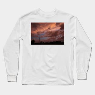 Kansas Stormy Night out back Long Sleeve T-Shirt